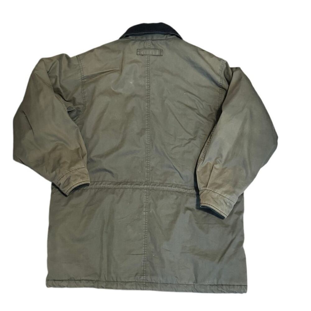 Smith & Hawken Olive Green Barn/Work/Chore Coat Corduroy Collar Men’s Large - Picture 3 of 8